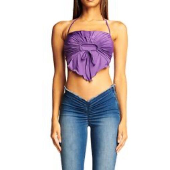 KALEIA TOP - PURPLE - S / PURPLE - Picture 3 of 8